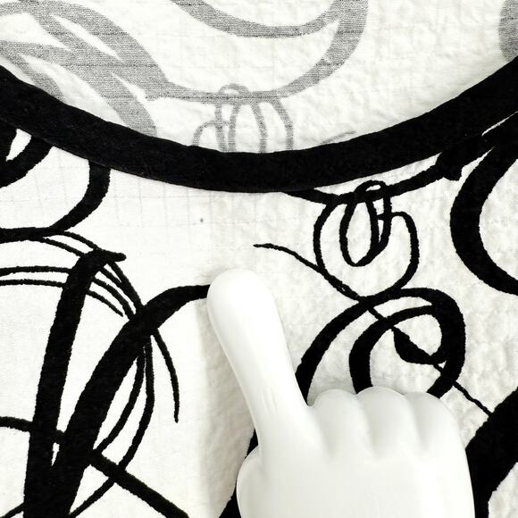 Moonlight by Y&S Sz Small Black White Long Dress Wearable Art Unique Artsy - Picture 7 of 8